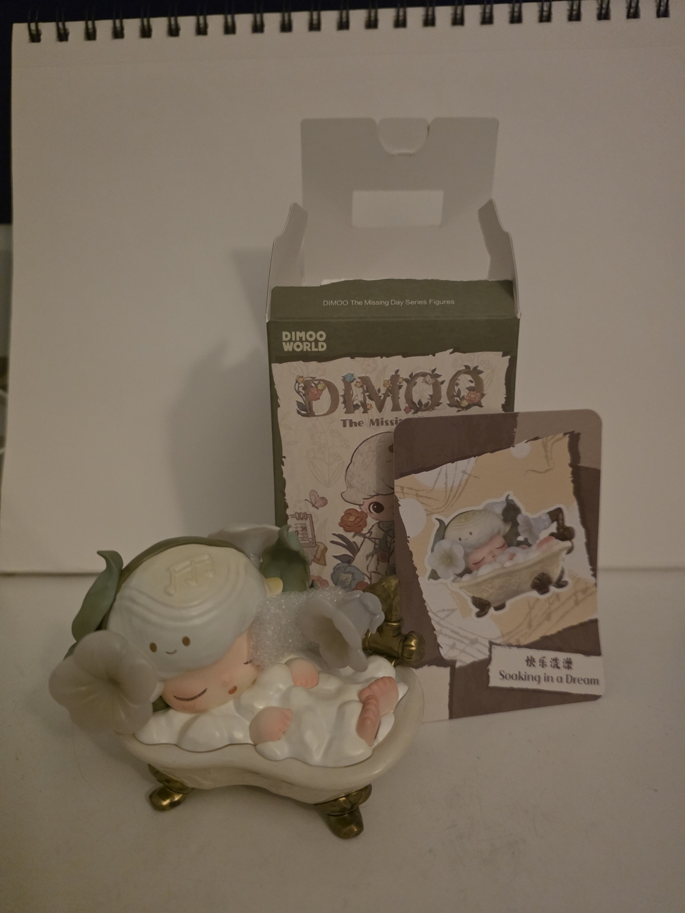 Dimoo The Missing Day Series- Soaking in a Dream Figurine